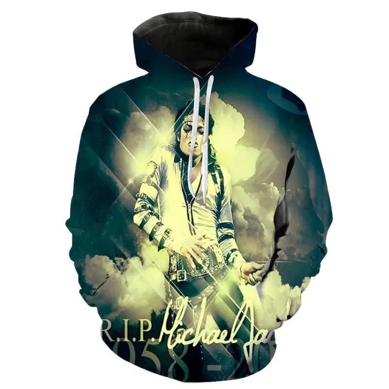 Children Hoodies New Fashion Casual Michael Jackson Men Women 3D Printed Streetwear Hooded Boy Girl Sweatshirts Hop-Hip Jacket