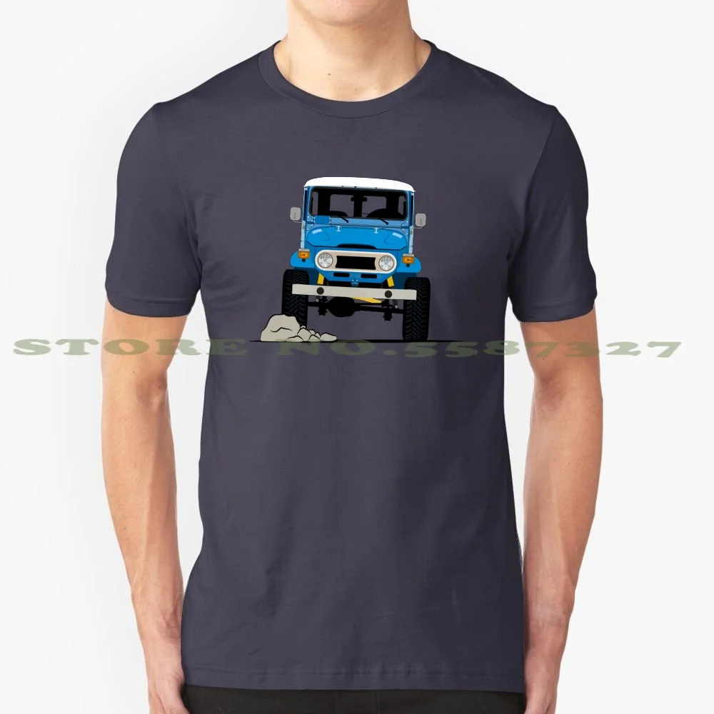 Land Cruiser Fj40 100% Pure Cotton T-Shirt Fj40 Landcruiser Offroader Overland Adventure Lifted Truck Japanese Jdm Suv Fj45