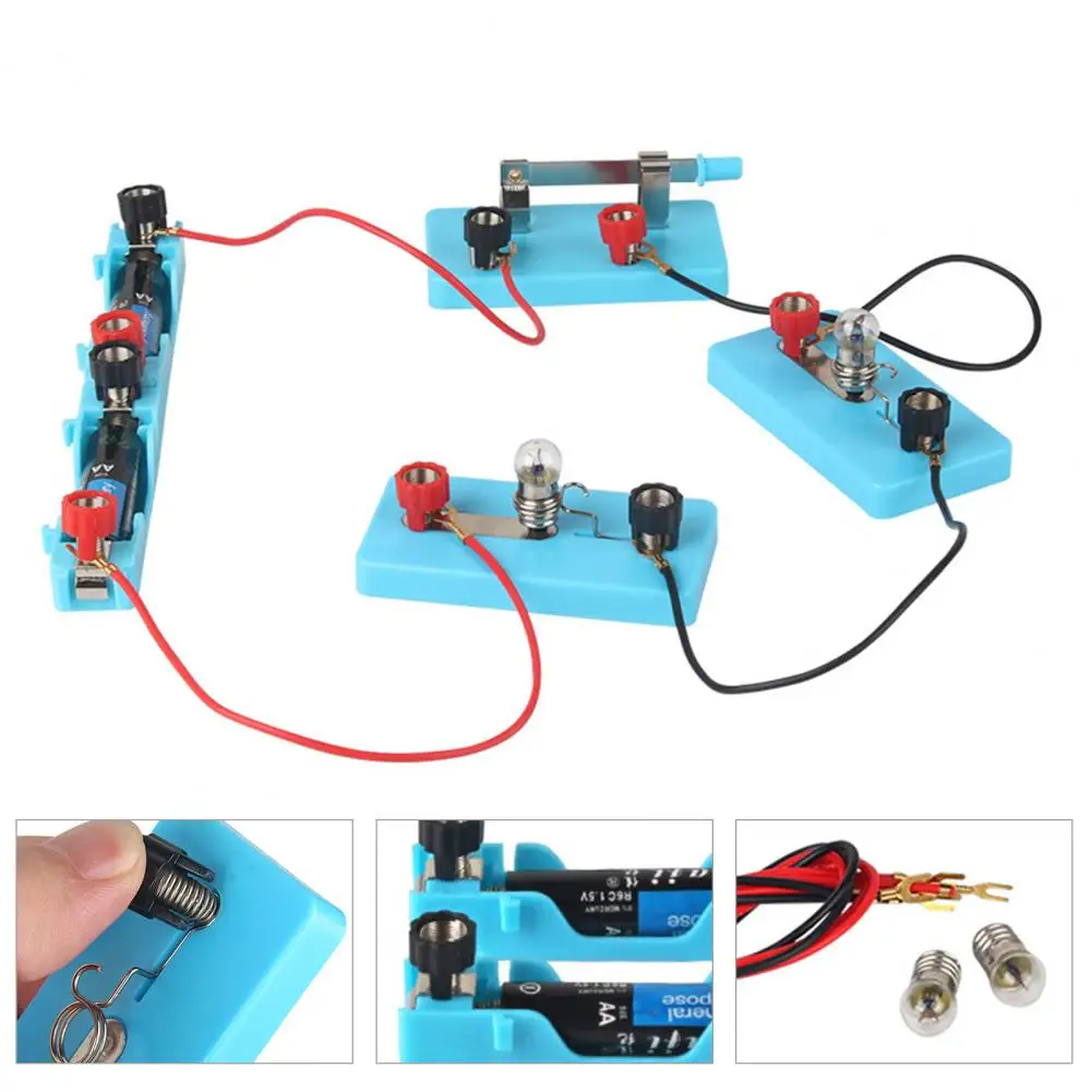 1 Set Educational Circuit Kid Toy Creative Electrical Physics Science Lab Learning Circuit Kit Children Toy