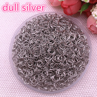 New 4/6/8mm Metal Open Go Rings Split Rings Connectors for Jewelry Making Findings Dull Silver Colour