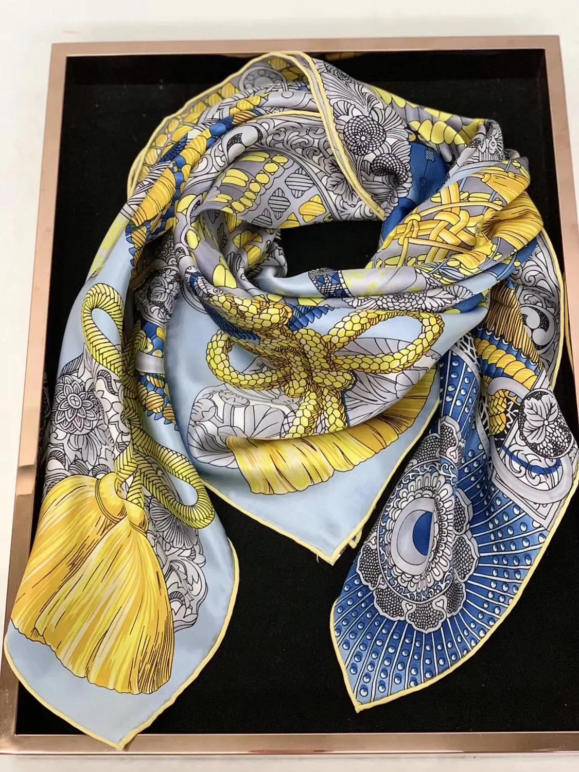 2020 girls womens 90cm SQUARE 100% Real SILK SCARF Silk Satin Neckerchiefs factory sale MIXED 10 pcs/lot #4191