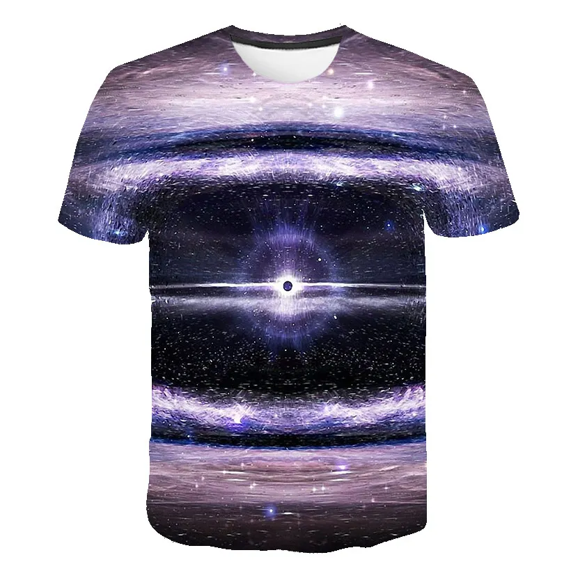 Vast Universe Galaxy graphic t shirts Summer fashion men's t-shirts With 3D Print Trend Handsome Casual O-Neck Hip Hop T-shirt