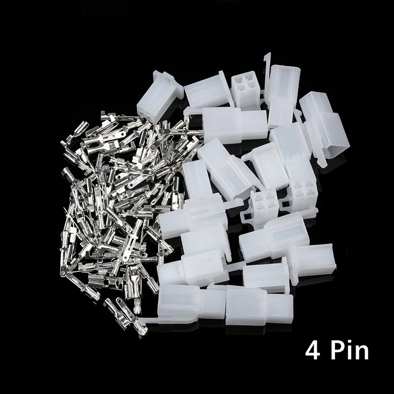 10Set 2/3/4/6/9Pin 2.8mm Automotive 2.8 Electrical Wire Connector Male Female Cable Terminal Plug Kits Motorcycle Ebike Car
