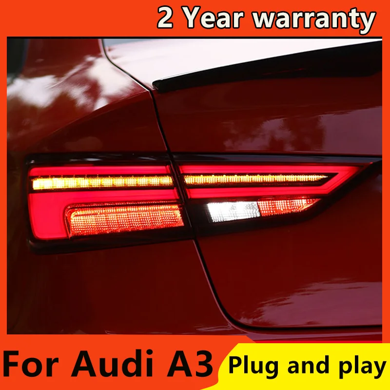 Car Styling for AUDI A3 Tail Lights 2013-2019 LED Tail Light LED Rear Lamp with Dynamic turn signal