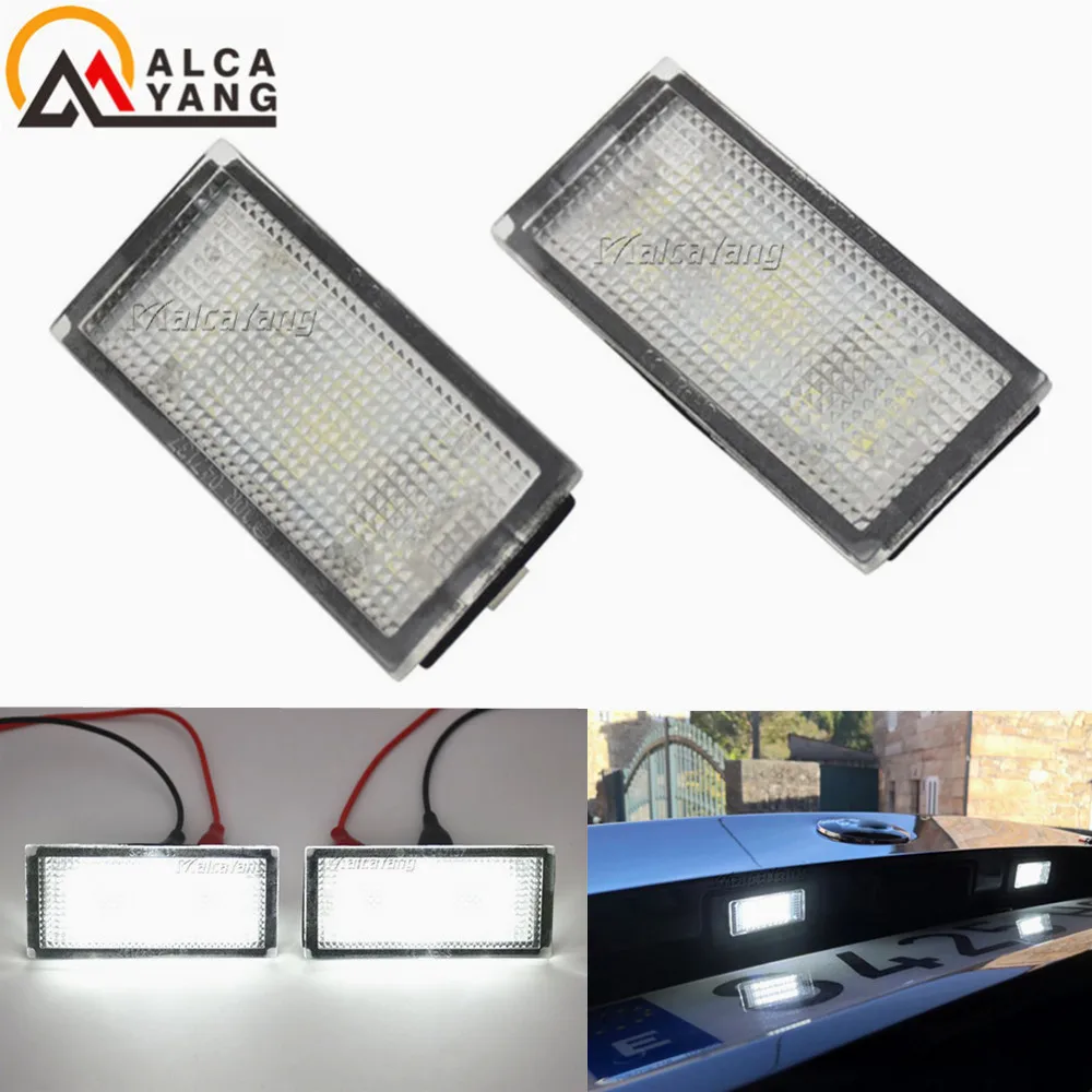 2Pcs Error Free 18 LED Number License Plate Light White For BMW E66 E65 7-Series 735i Car Accessories