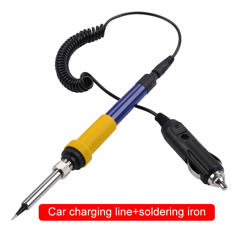 DC12V / 60w Car Battery Low Voltage Electrical Soldering iron Head Clip Portable Welding Rework Repair Tools