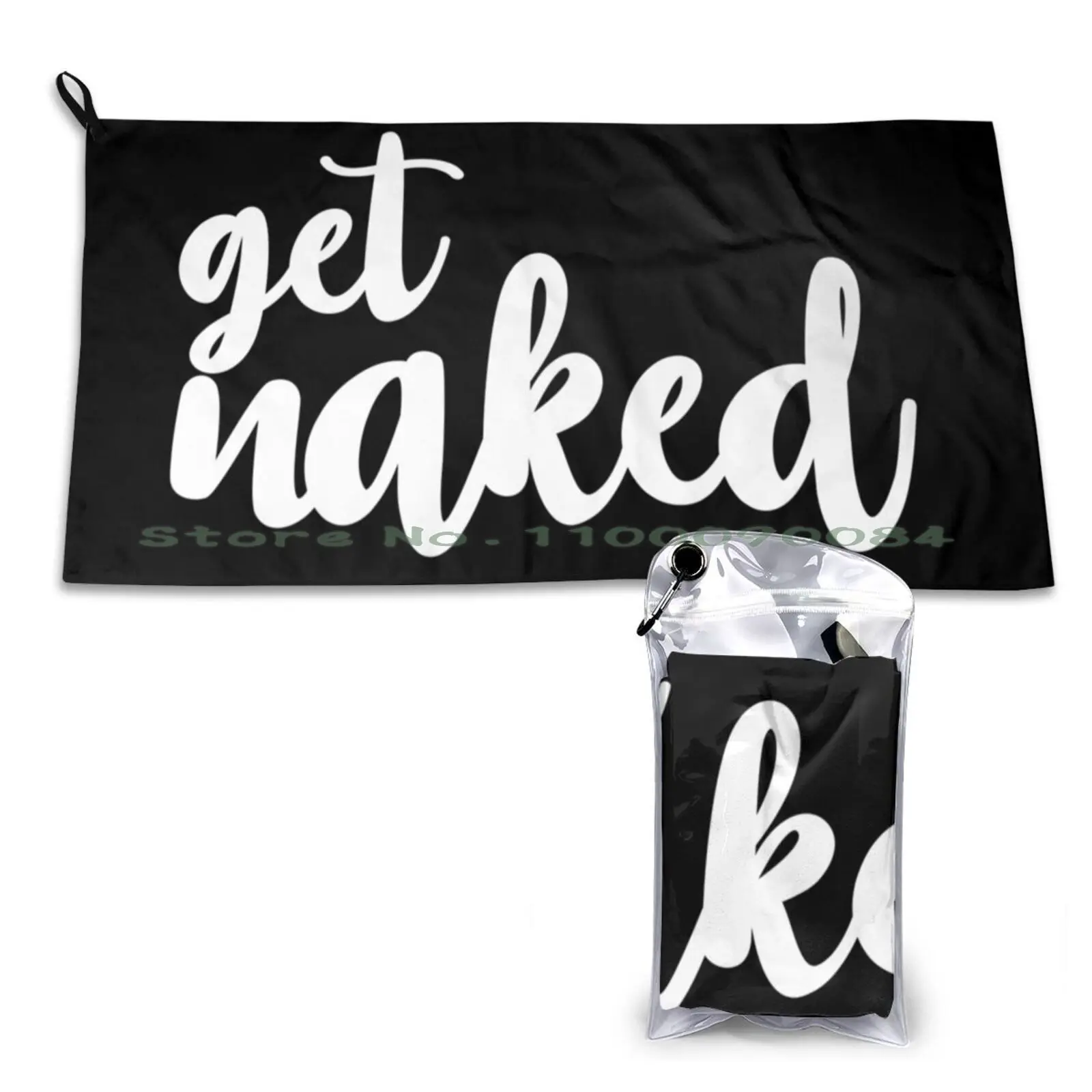 Get Quick Dry Towel Gym Sports Bath Portable Black White Washroom Bathroom Soft Sweat-Absorbent Fast Drying Pocket Comfortable