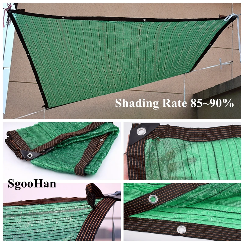 

SgooHan Green HDPE Anti-UV Shading Net Garden Succulent Plant Sunshade Net Home Outdoor Awning Swimming Pool Cover Shade Sail