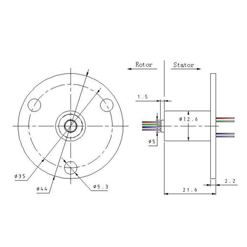 1ks conductive kartáč zástrčka prsten dia.12.5mm 8 běžící pás 1.5A sospensione 360 stupňů rotujícího elektrický kloub konektor mini  sliprings