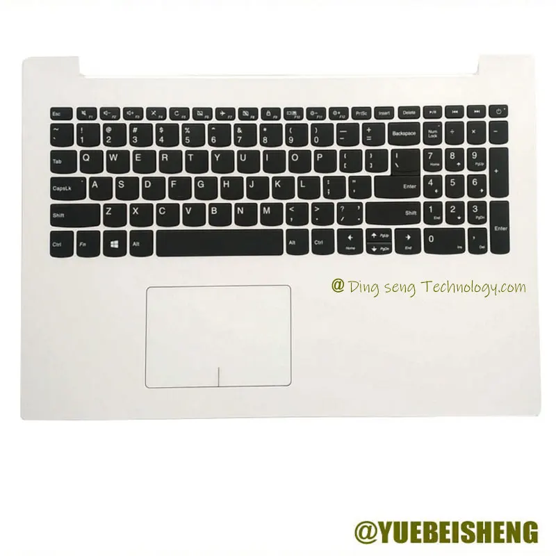 New For Lenovo ideapad 5000-15 520-15 520-15IKB 320-15IAP 320-15ikb 320-15ISK 320-15 US keyboard upper cover Touchpad,White