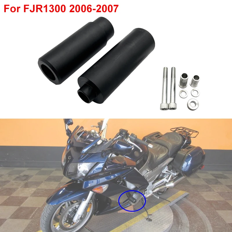 2021 New Carbon Fiber Look/Black Motorcycle Frame Sliders crash Protection Accessories For Yamaha FJR1300 FJR 1300 2006-2011