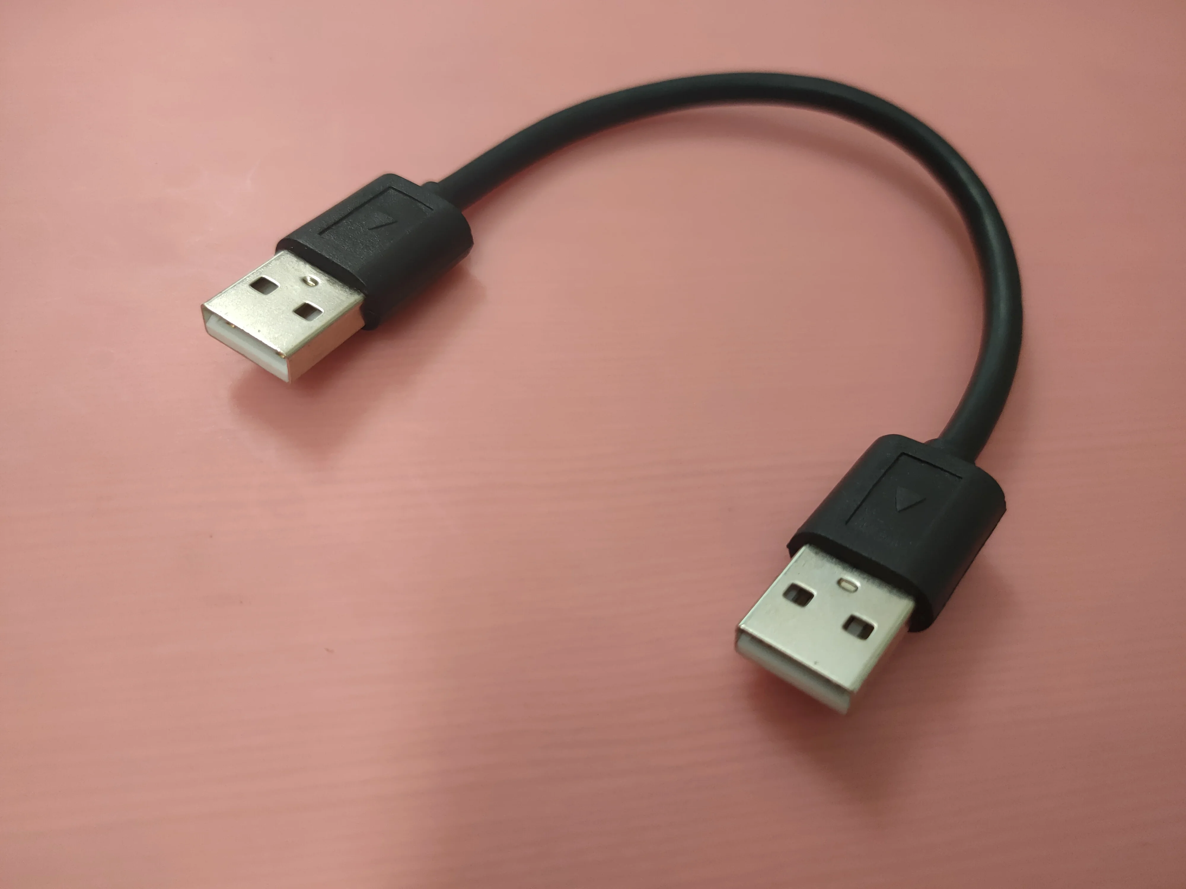 20 см USB2.0 Тип A штекер к Type A штекер кабель черный