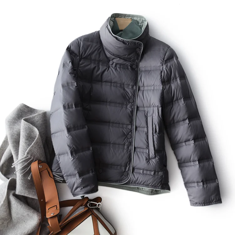 Schinteon Women Ultralight Down Jacket Simple Casual Solid Color Short Outwear Spring Autumn Coat Female New 2026 Fashion