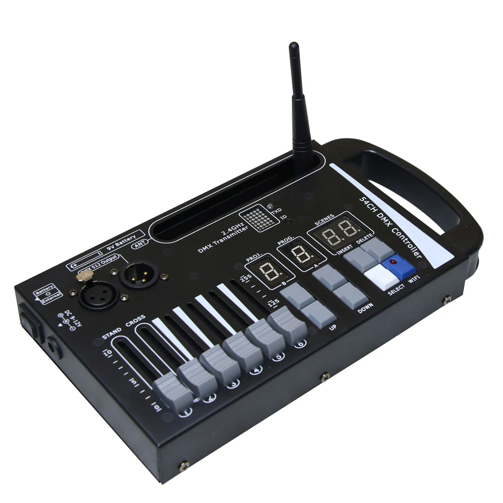 Wireless DMX Controller, DJ Controller, Beam Moving, Commercial Lighting, DJ Equipment, Disco Laser Light, Led Console, 54CH