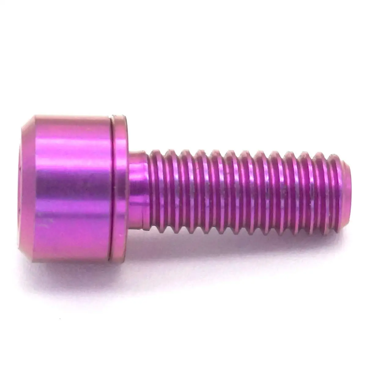 LOT 4 M6 x 18mm Purple TC4 GR5 Titanium Alloy Allen Hex Screw Column Cap Head Bolts For Bicycle