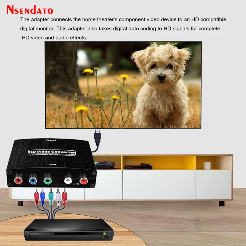 Convertidor AV YPbPr a HDMI 1080p - RCA a HD para PS2, DVD, PSP y Xbox - imagen 4