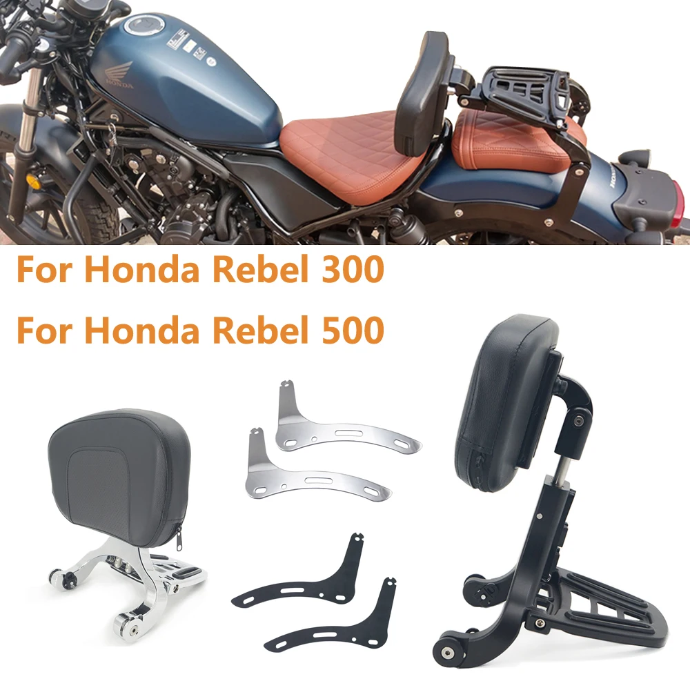 Oparcie motocyklowe wielofunkcyjne dla kierowcy i pasażera ze składanym bagażnikiem do Honda Rebel VTX1300C VTX1800F