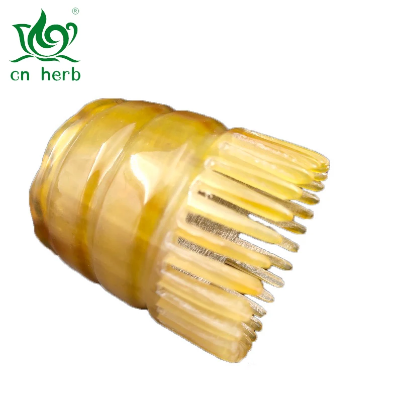 CN Herb Yak Skull Shampoo Comb Head Health Care Massage Cylinder Comb Hair Treatment Comb Free Shipping