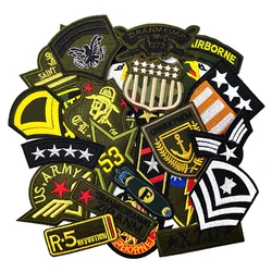 25Pcs/Lot Route 91 Star 53 Patch Ebroidered Applique Fabric Garment Apparel Accessories Embroidery Badges