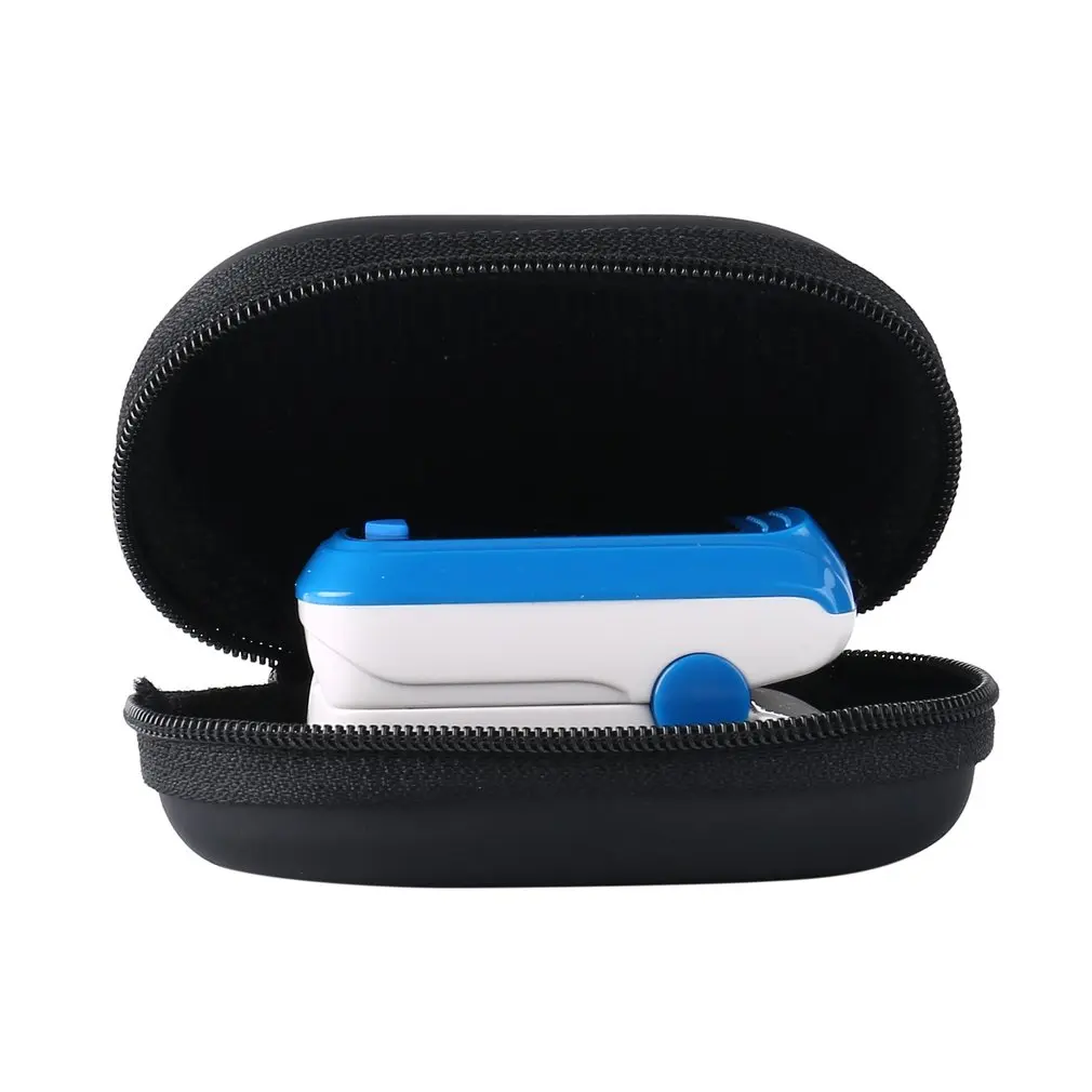 New Oximeter Storage Bag Finger Pulse Oximeter Reasonable Layout Powerful Space Protective Case Hard Zipper Holder