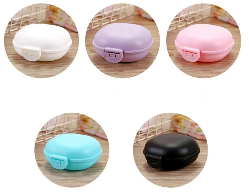 30pcs/lot Bathroom Dish Plate Case Home Shower Travel Hiking Holder Container Soap Box zeepbakje porte savon