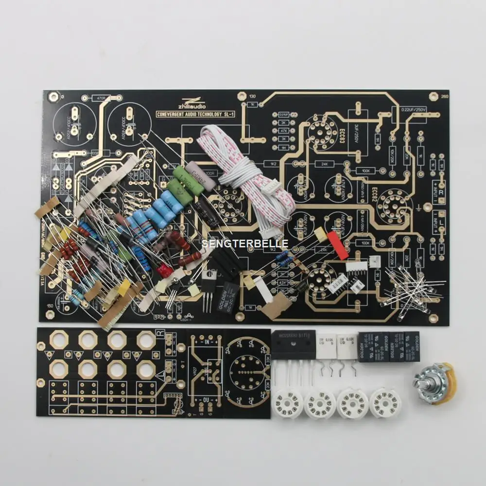 

Hifi 12AU7+12AX7+6DJ8 Tube Pre-AMP Stereo Preamplifier Board Kit Refer CAT SL-1 Circuit