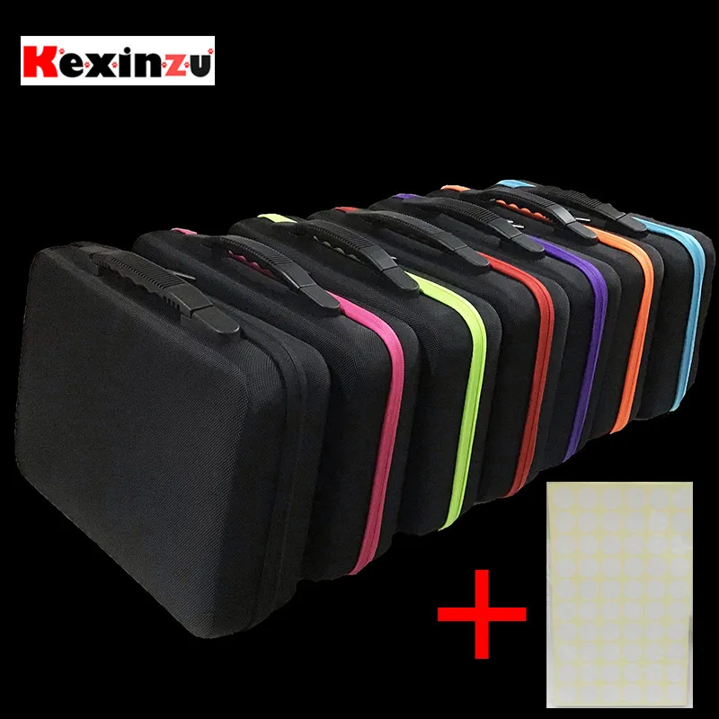 kexinzu 15/30/60 Bottles Diamond Painting Cross Stitch Accessories Tool Box Container Diamond Storage Bag Case Embroidery Mosaic