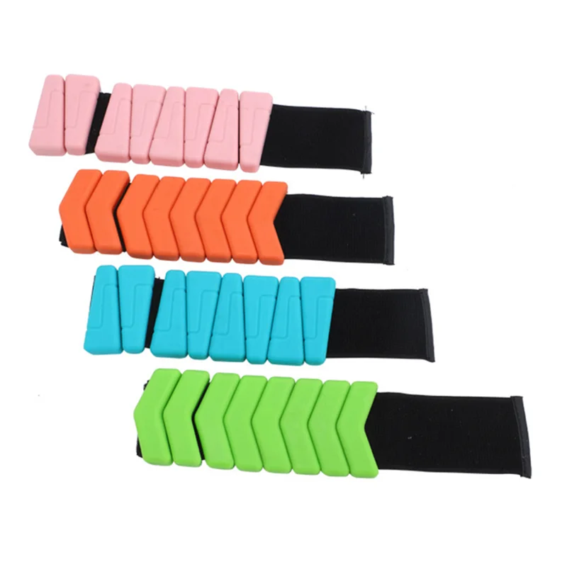 New 2lbs Adjustable Weight-Bearing WristBand Sports Silicone Weight Gain Strap Body Building Yoga Load-Bearing Fitness Bracelet