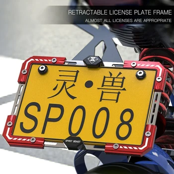 Universal CNC motorcycle license plate holder frames For HONDA shadow 600 KAWASAKI er6n KTM exc 2018 SUZUKI gsr 600 KTM 790 duke