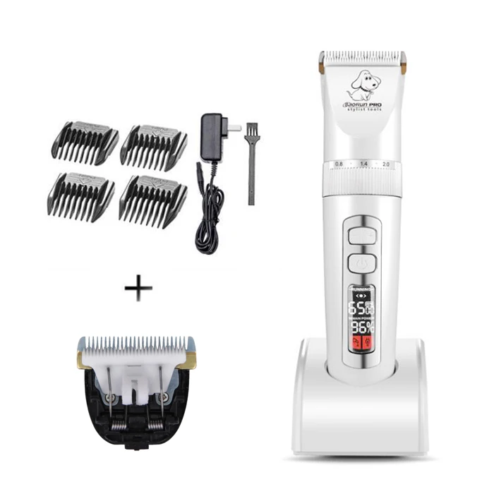 NONE Baorun P9 Professionelle wiederaufladbare Haustier Hund Tier Haarschneider Trimmer Professionelle Katze Pflege Clipper Geräuscharme Katzenmaschine 6