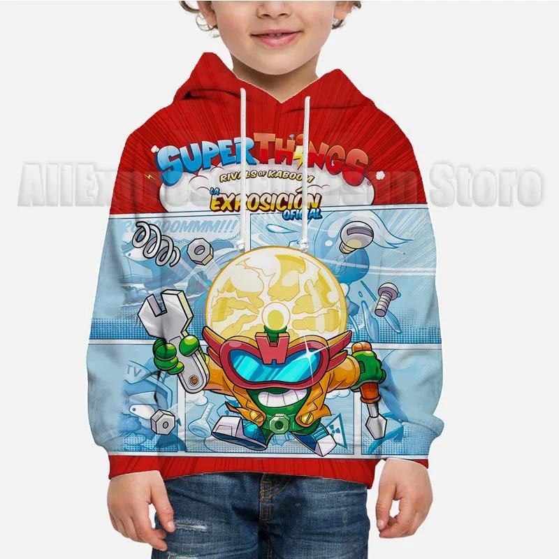 Toddler Boys Girls Super Zings 7 Hoodies Spring Autumn Kids Superthings Power Machines Pullovers Child Cartoon Anime Sweatshirt