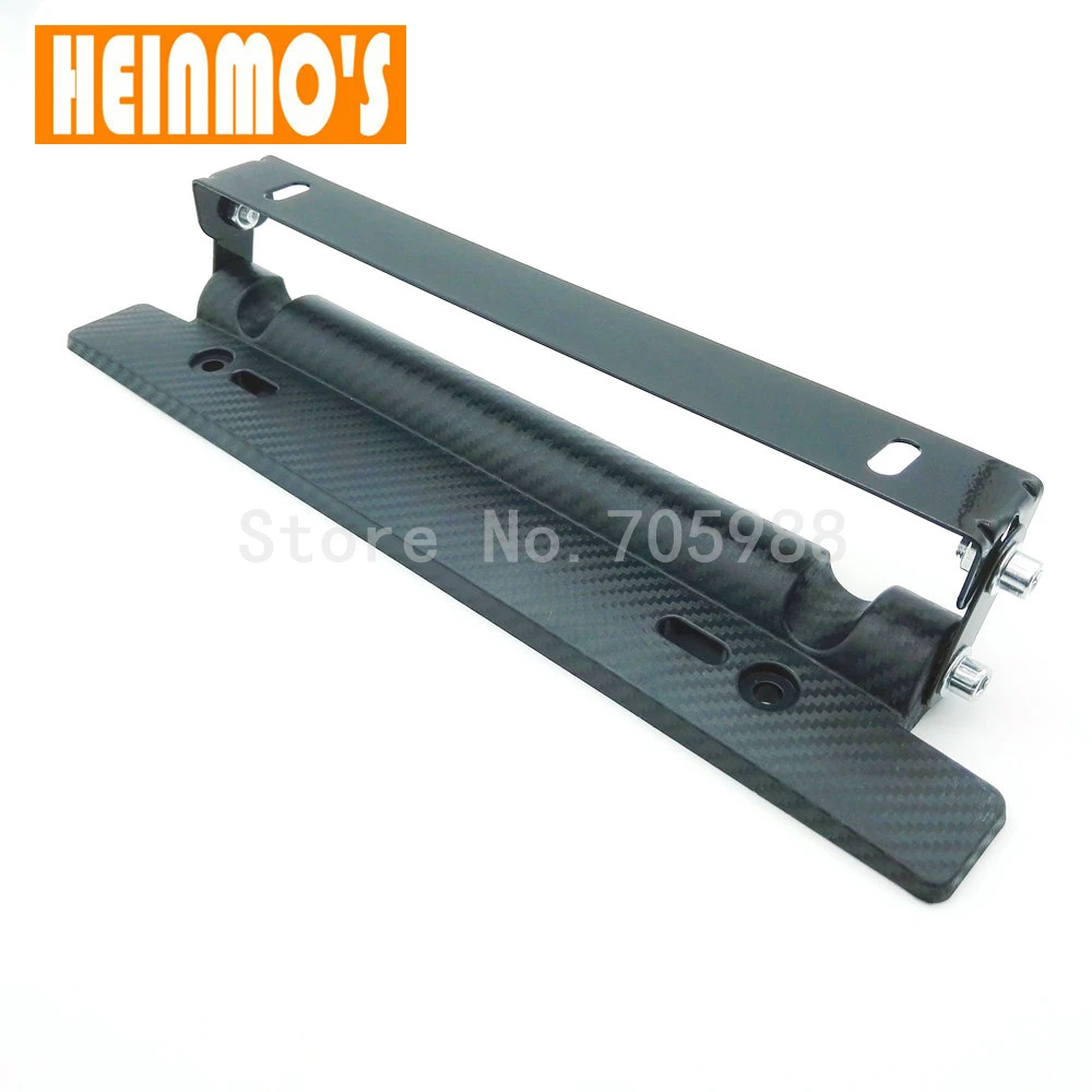 New JDM Adjustable Carbon Fiber Style Registration Plate Holder Tilt License Plate Frames Frame For Most Cars