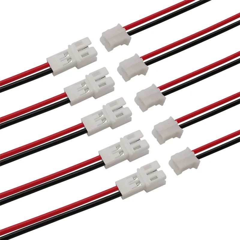 2-20Pairs JST PH 2mm 2 Pin Male Female Plug Jack Connector JST PH 2.0 2.0mm 2P Wire Cables 26AWG Lenght 20CM