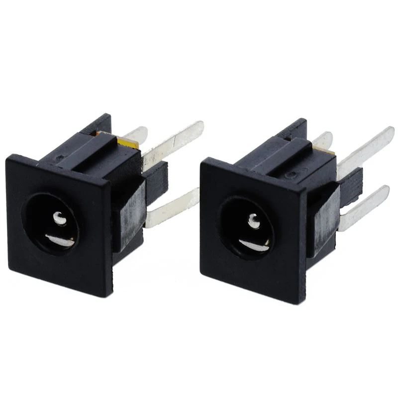 10pcs DC-068 DC Power Socket Connector The Power Supply Female Power Connect Jack 3pin 5.5*2.1 5.5x2.5mm