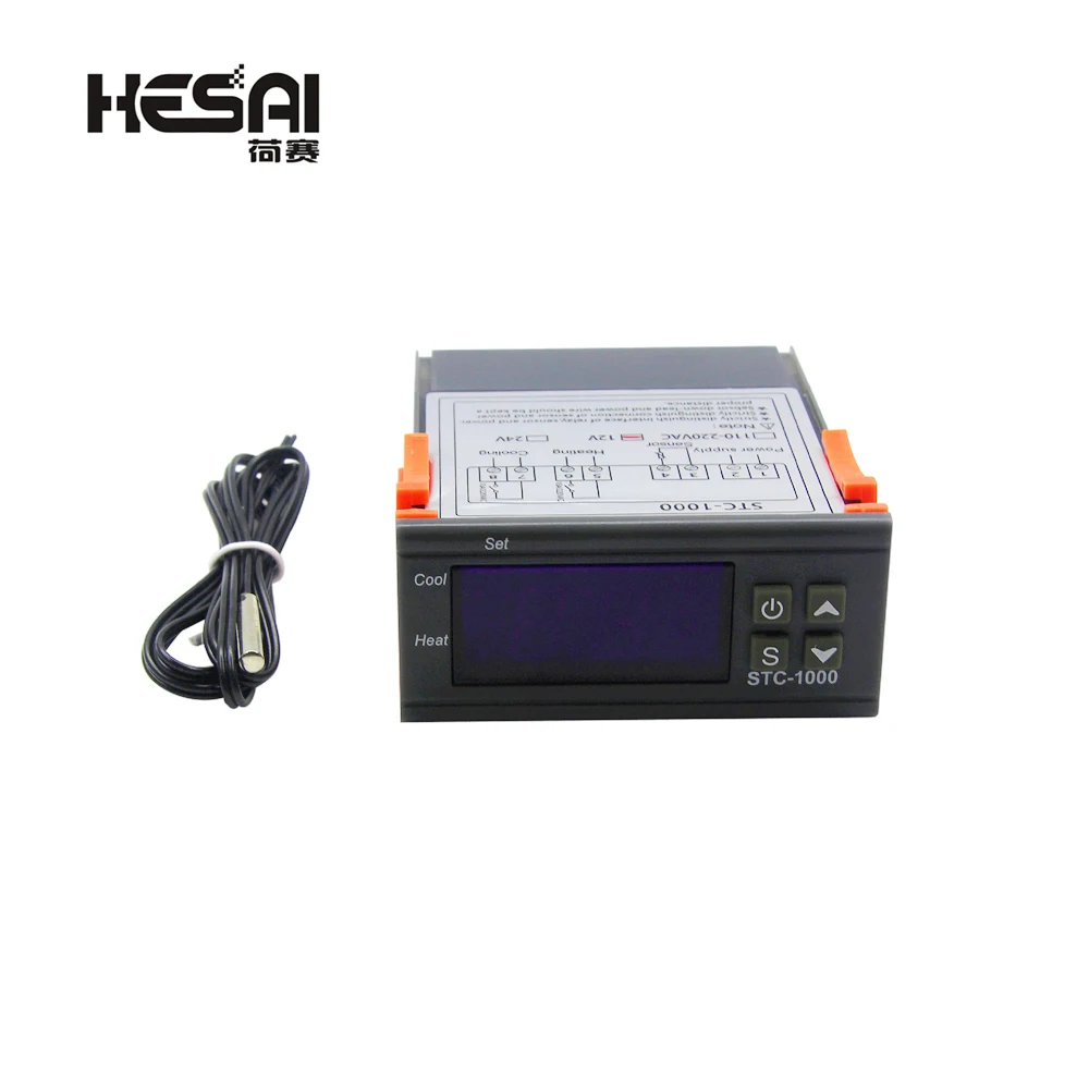 Temperature Controller Thermostat Digital Thermoregulator For Incubator Relay LED Heating Cooling STC-1000 12 V 24 V 220 V