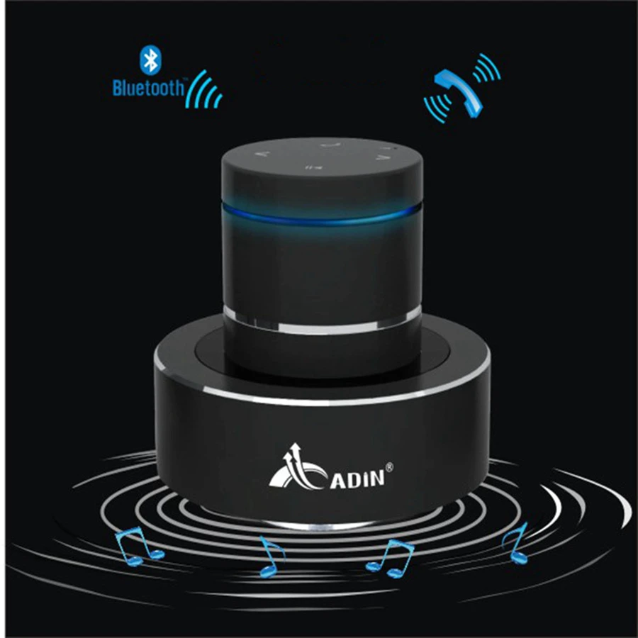 

Adin 26w Metal Vibration Bluetooth Speaker Resonance Touch Stereo Bass Mini Portable Wireless Subwoofer Mic Speakers For Phone