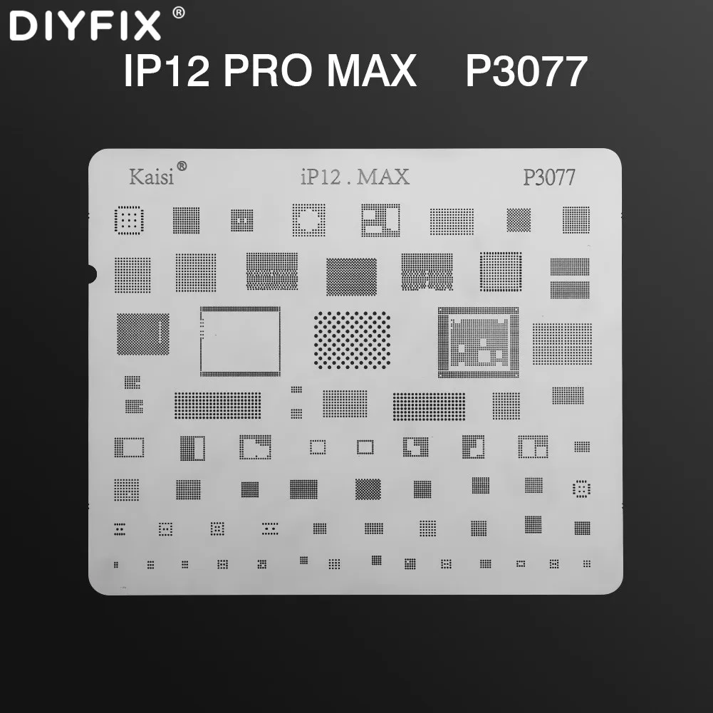 DIYFIX الهاتف المنطق مجلس أداة إصلاح ل iPhone12 برو ماكس 12 لوحة صغيرة IC رقاقة الكرة لحام صافي لوح من الفولاذ المقاوم للصدأ