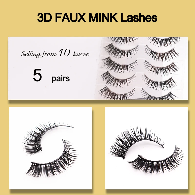 50 Pairs 8D Eyelashes Natural Reusable Sparse Cross Long Eyelashes Artificial Fake Eye Lashes Makeup Fake Eye Lashes Extensions