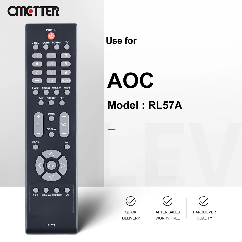 RL57A For AOC Brand New LCD TV Remote Control