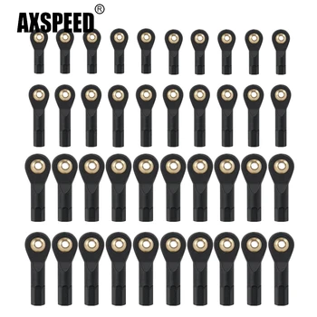 AXSPEED 10 Uds plástico M2/M3 varilla de enlace rótula para Axial SCX10 TRX-4 1/10 RC Rock Crawler accesorios de coche