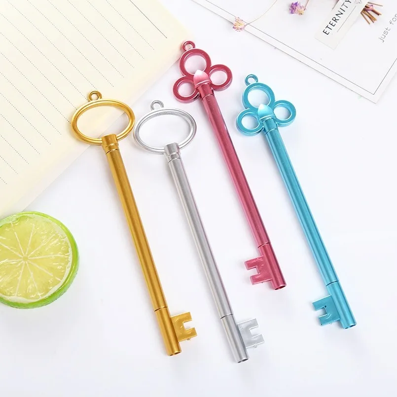 Key Pens Creative Candy-Colored Yao Chi Bi Key Gel Pen Black 0.38mm Students Pen Wholesale Cat Office Supplies
