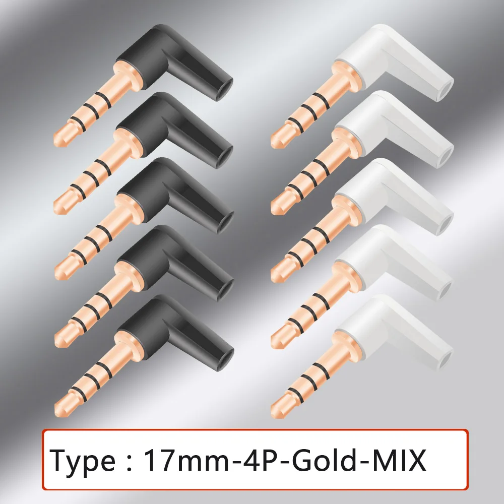 20pcs 3.5mm 3 4 5 Pole Mono Stereo Headset Jack Plug 3.5 Right Angle audio plugs Headphone Cable Connector DIY Repair Parts