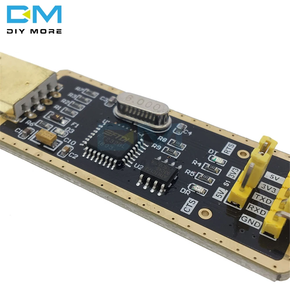 Diymore FT232 FT232BL FT232RL FTDI  USB 2.0 to TTL Download Cable Jumper Serial Adapter Module for Arduino Suport Win10 5V 3.3V