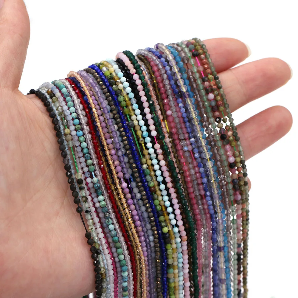 Naturstein Perlen Abschnitt Runde Form Mix Farben Lose Perle Für Die DIY Halsketten Armbänder Und Ohrringe 2/3/4/5mm – Detail 2