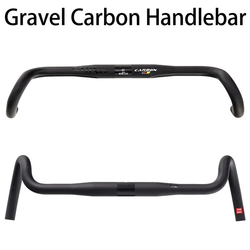 2020 new Carbon Gravel handlebar Big Flare Bar Cyclocross Road Bike handlebars 400/420/440mm carbon fiber bicycle handlebar