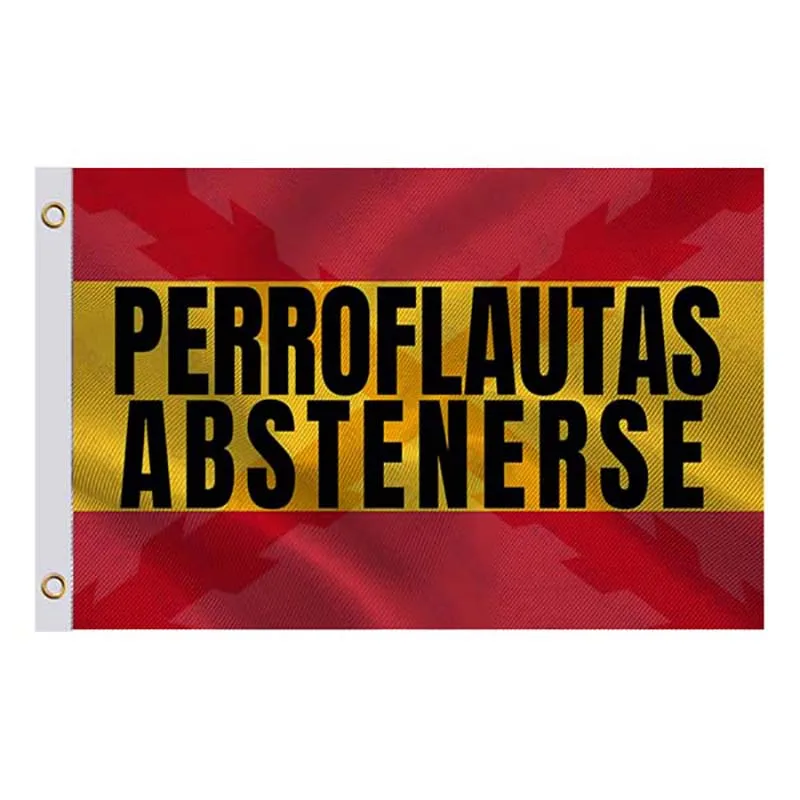 Flaga hiszpania perroflautas powstrzymać się