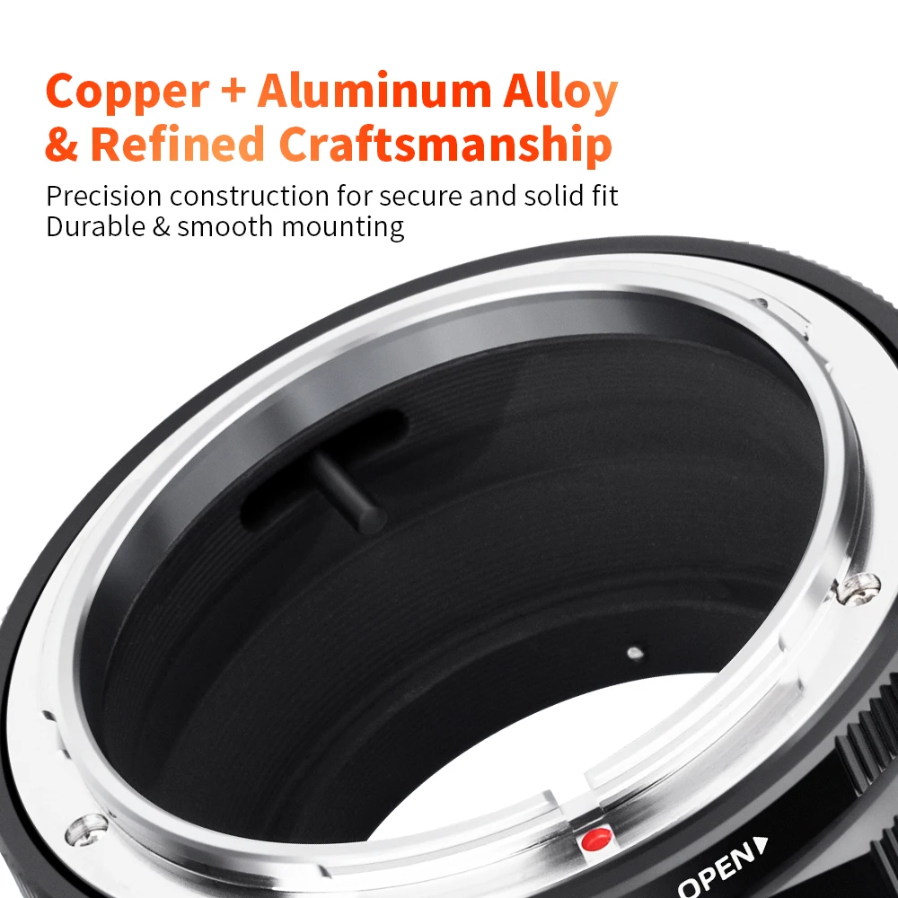 K&F CONCEPT FD-FX Canon FD Lens to Fuji Fujifilm FX XF X Mount Camera Adapter Ring for Canon FD Lens to Fuji Camera - Image 2