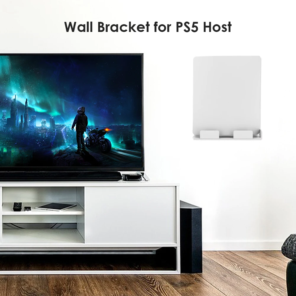 For PS5 Console Wall Bracket PS5 Game Console Storage Holder For SONY Playstation 5 Wall Mount Stand Host Rack Metal Bracket