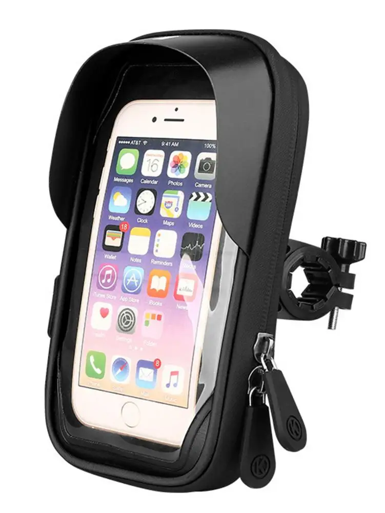 

Motorcycle Support Mobile Phone Stand Handlebar Holder Mount Bag Case Waterproof Bag Bike Bicycle Navigation Bracket Cover 2021