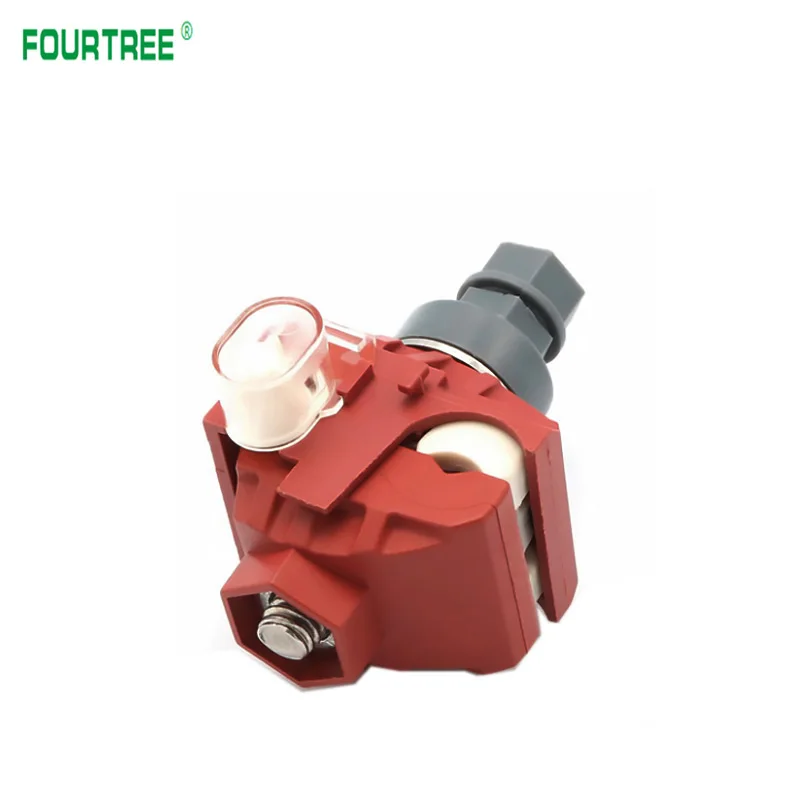 1Pcs Insulation Piercing Clamp No-Peeling Cable Quick Splitter Connector Sicam Fire Prevention Flame Retardant TTD041FVO Red